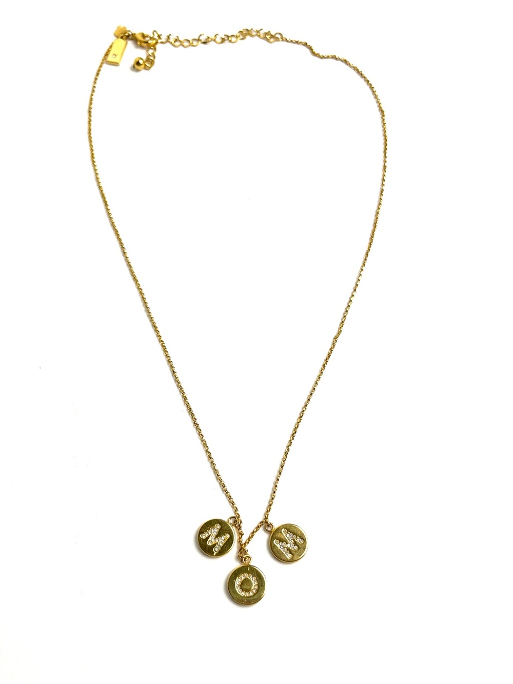 Kate Spade MOM Bling Gold Tone Necklace Women Jewelry Birthday Gift